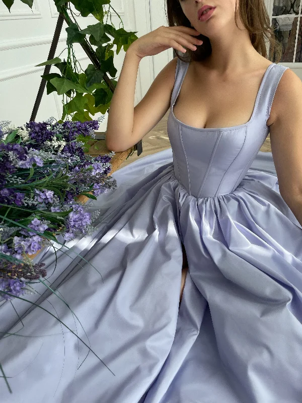 Velvet mini dresses for autumn weddings Periwinkle Skies Corset Gown