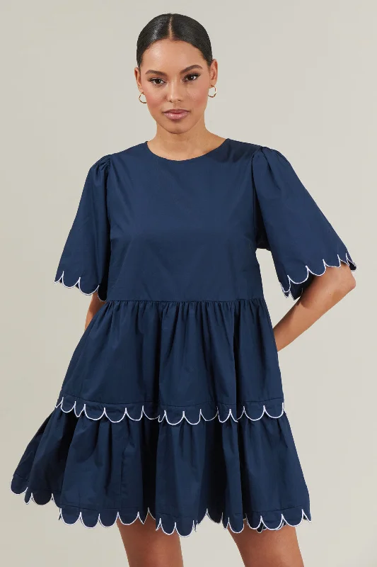 Garden Party Casual Dresses with Floral Motifs​ Quintana Tiered Mini Dress