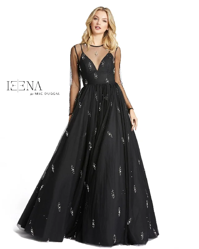 Maternity dress for a city sightseeing trip Mac Duggal 26295 Long Sleeve Prom Ball Gown