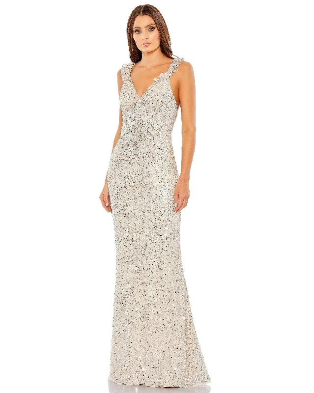 High - low hem wedding dresses for a trendy twist​ Mac Duggal 5674 Prom Long Formal Trumpet Dress