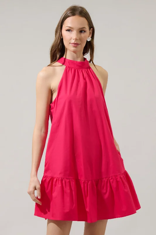 Custom - Made Casual Dresses for a Personalized Fit Gilvana Poplin Laly Mini Ruffle Dress