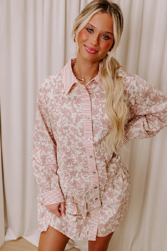 Mini dresses with polka dot patterns Cue The Chic Floral Mini Dress
