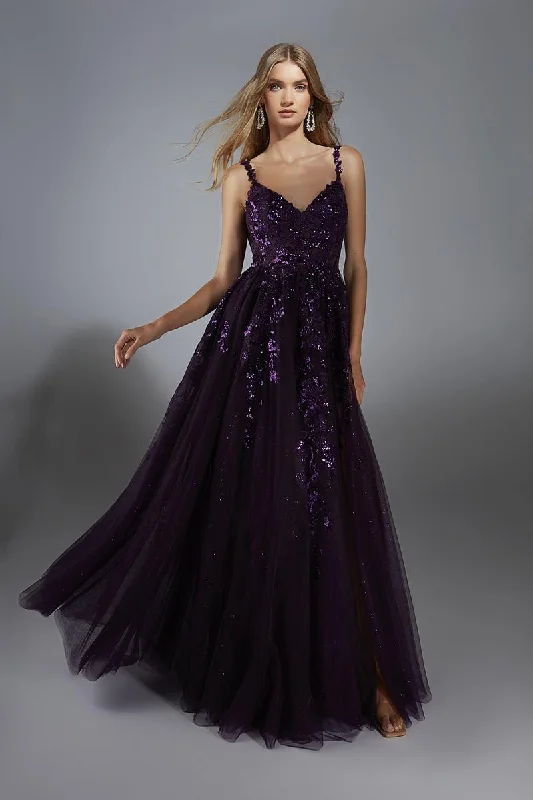Metallic mini dresses for a glamorous event Alyce Prom Dress 61891