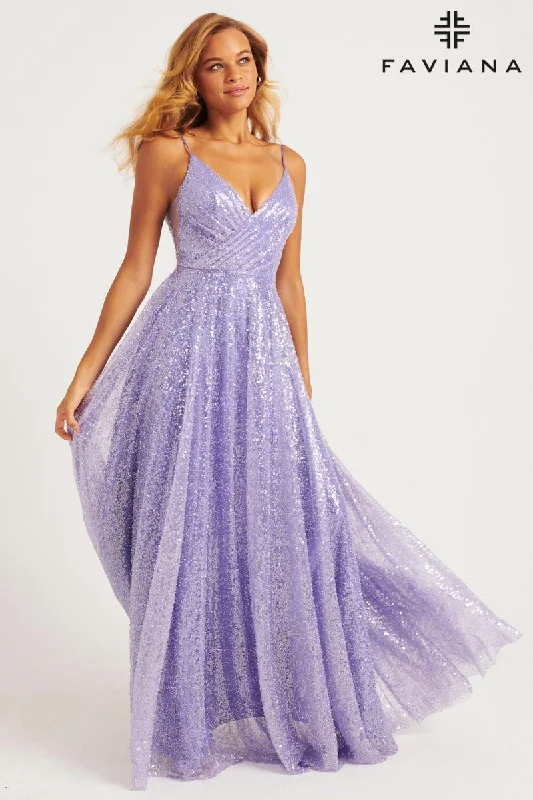 Satin mini dresses for a luxurious feel Faviana Dress 11203