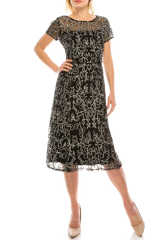 Boho - inspired wedding dresses with floral embroidery​ SL Fashions 9120251 Short Cocktail Dress Sale