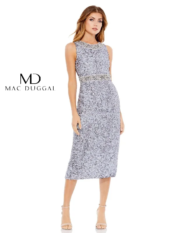Maternity dress for a baby's first visit to the theater Mac Duggal 10739 Short Sleeveless Formal Dress