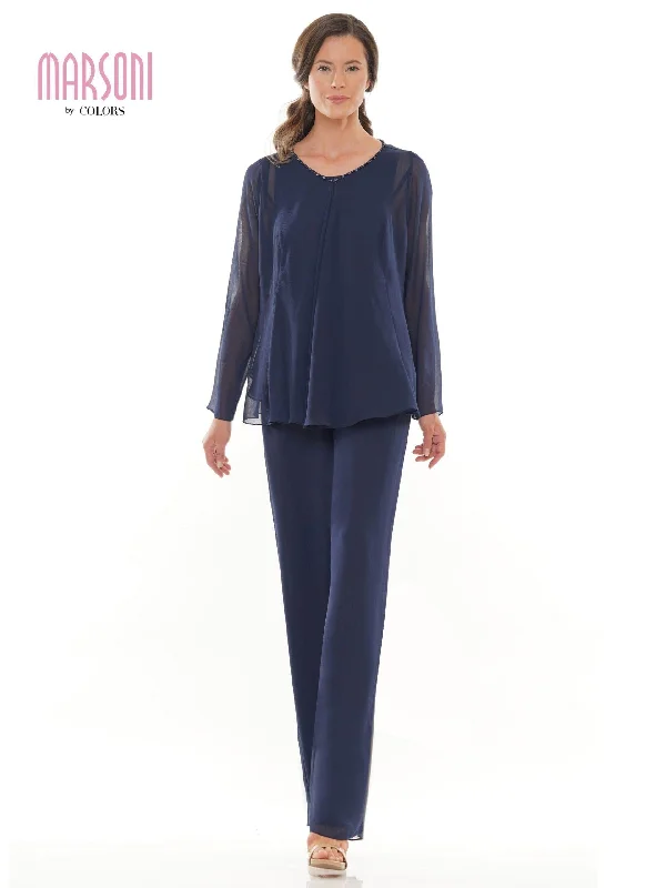 Appliqued wedding dresses with 3D floral designs​ Marsoni Formal Long Pantsuit Sale