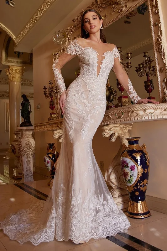 Plus - size wedding dresses with a flattering fit​ Andrea & Leo CDA1022 Bohemian Long Mermaid Bridal Dress