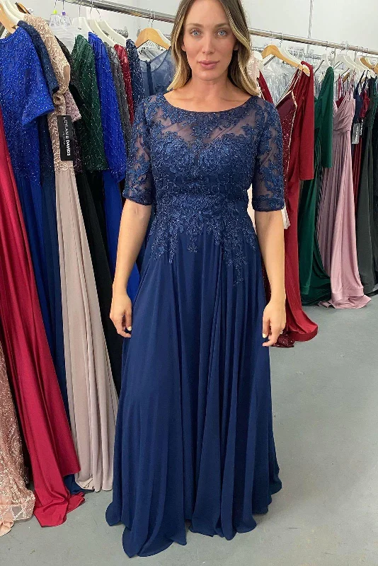 Wedding dresses with a dropped waist for a retro style​ Mother of the Bride Long Dress Sample Size