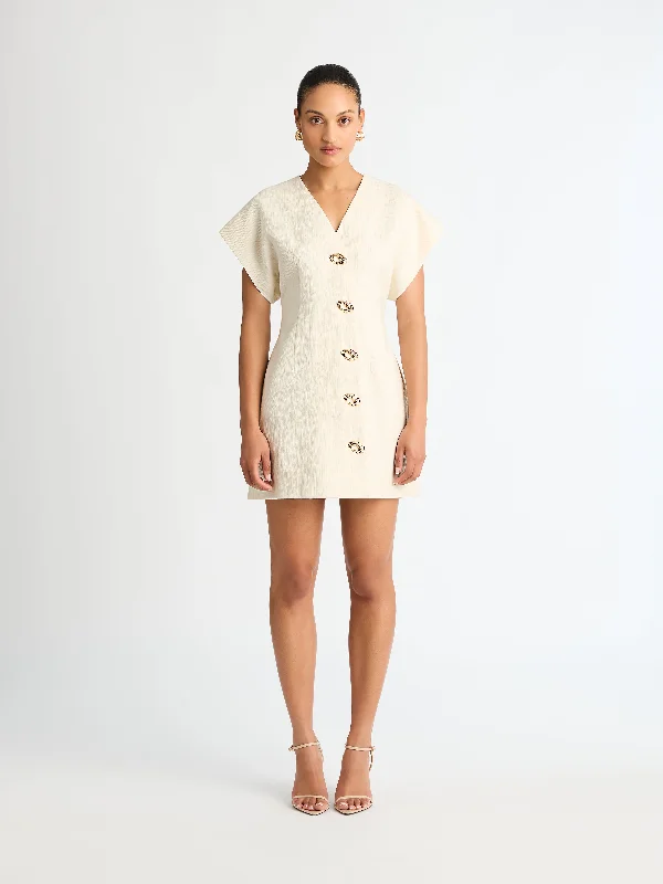 Mini dresses with geometric prints for a modern aesthetic GABRIELLE MINI DRESS