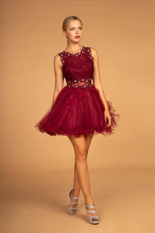 Silk wedding dresses with a smooth and luxurious feel​ Sleeveless Prom Short Dress Homecoming Sale