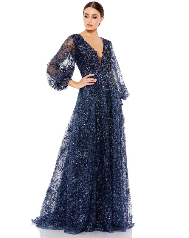 Wedding dresses with a detachable skirt for versatility​ Mac Duggal 20283 Mother of the Bride Long Dress