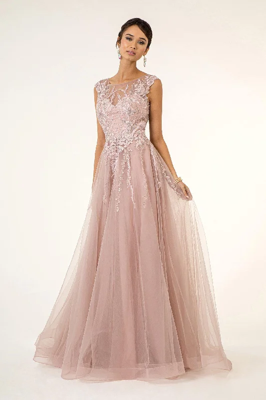 Silk wedding dresses with a smooth and luxurious feel​ Long Formal Cap Sleeve A Line Evening Prom Dress