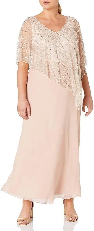 Modern minimalist wedding dresses with clean lines​ J Kara Long Mother of the Bride Dress Sale