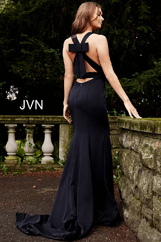 Wedding dresses with a bateau neckline for a classic shape​ Jovani 50333 Prom Long Sexy Dress