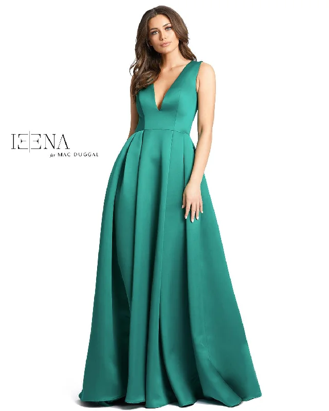 Maternity dress for a baby's naming ceremony Mac Duggal 25953 Long Sleeveless Prom Gown