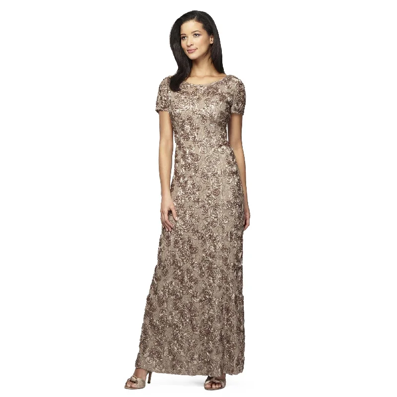 Wedding dresses with a detachable skirt for versatility​ Alex Evenings 112788 Long Mother of the Bride Dress