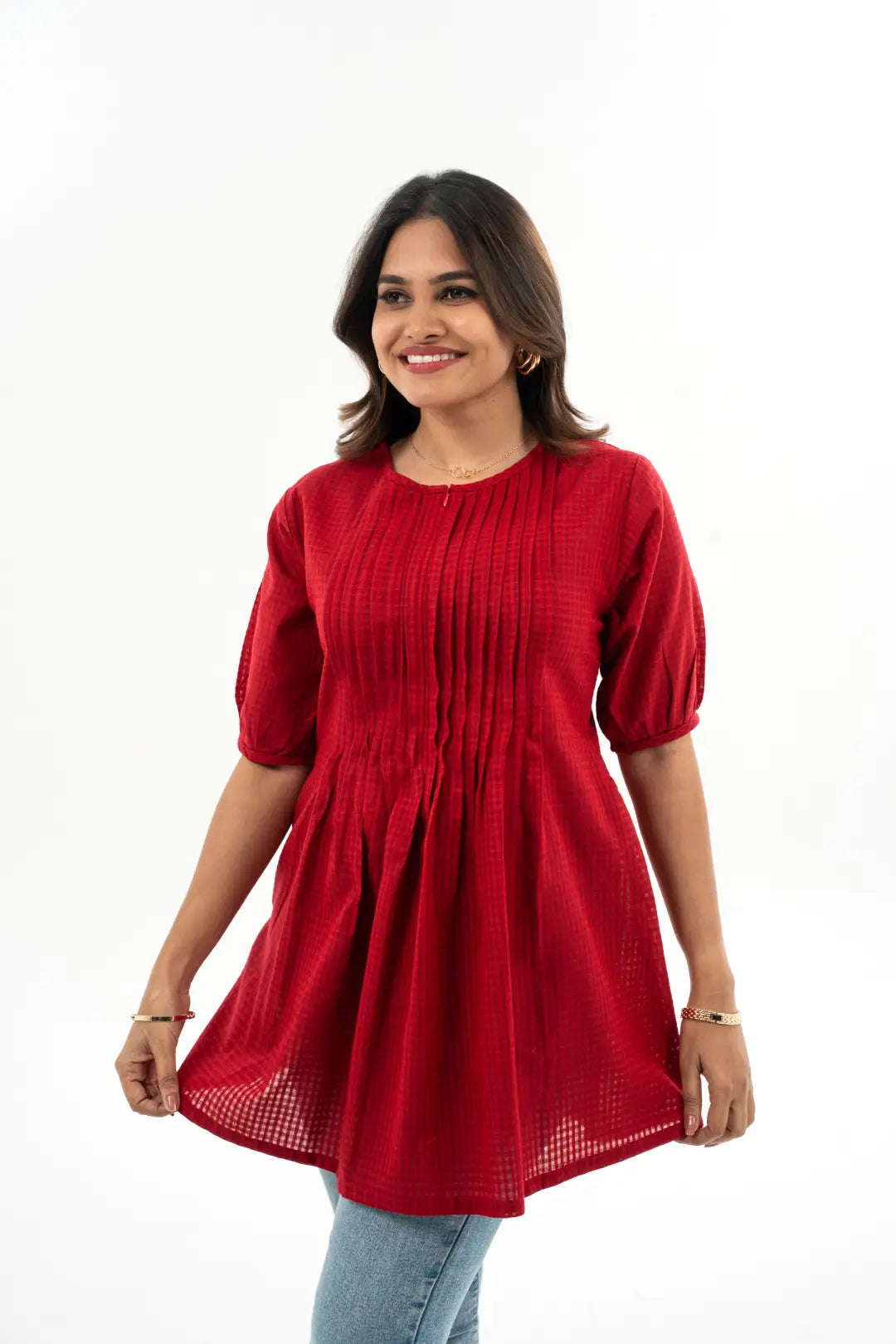 Maternity dress for a brunch with friends Cherry Bloom Feeding Peplum