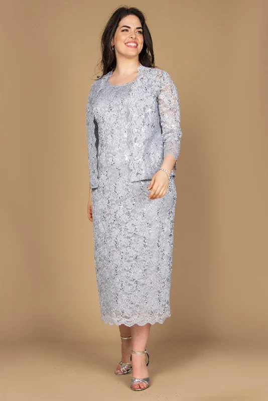 Wedding dresses with a mermaid - style skirt and a ball gown overlay​ Mother of the Bride Formal Lace Jacket Dress