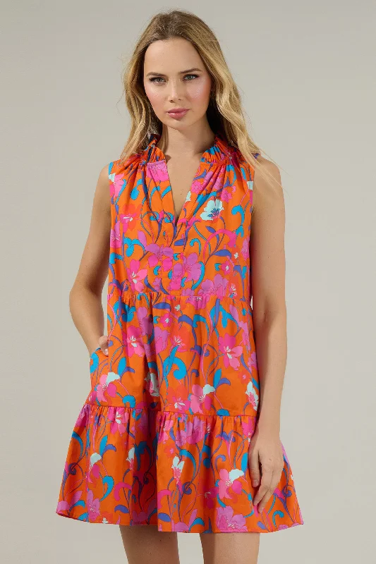 Toddler Casual Dresses in Soft Fabrics​ Baila Floral Gemmely Shift Mini Dress