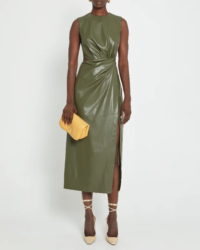 Midi dresses with sheer panels for a touch of allure Kim Dress