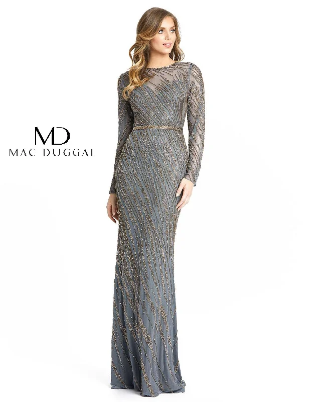Sequined wedding dresses for a glamorous look​ Mac Duggal 5240 Mother of the Bride Long Dress
