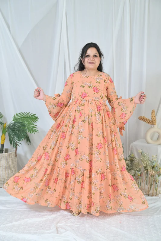 Maternity dress for a city sightseeing trip Cheery Blossom Maternity & Nursing Layer Dress