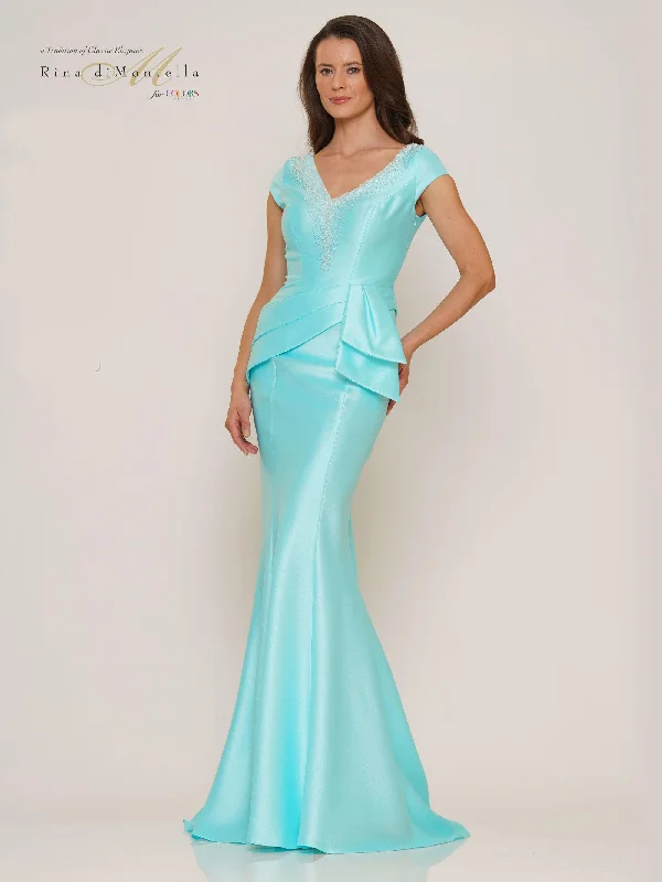 Maternity dress for a garden party Rina di Montella Long Mother of the Bride Gown 2752