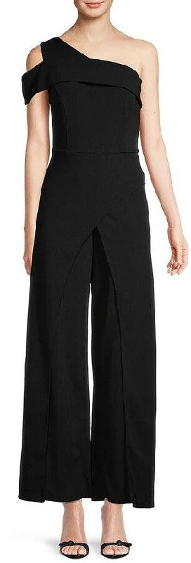 Maternity dress for work in a professional style Marina One Shoulder Formal Jumpsuit