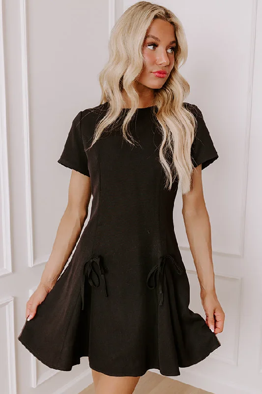 Mini dresses with side slits for a sexy appeal Martinis Please Mini Dress