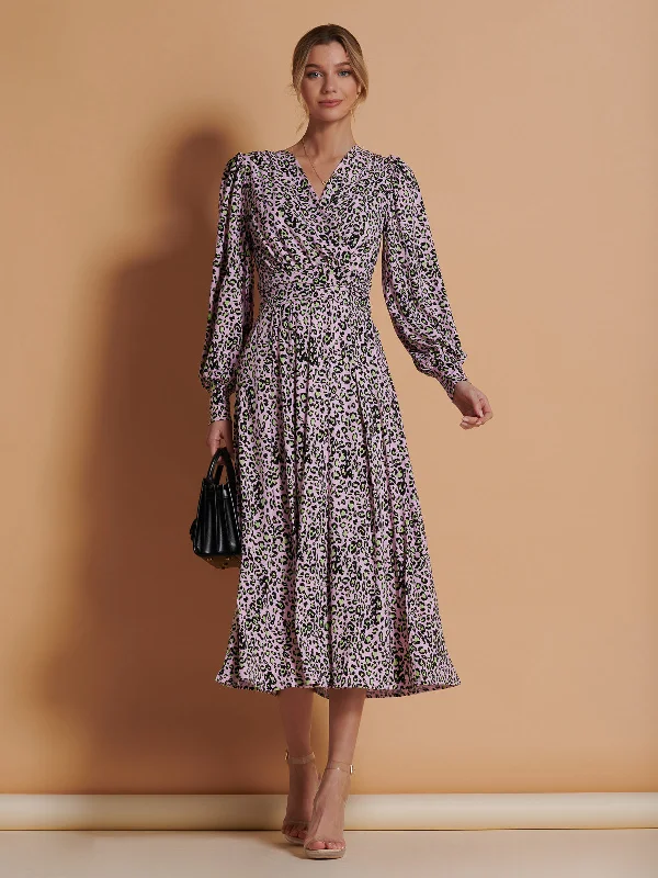 Midi dresses with halter necks for a stylish and comfortable option Jolie Moi Allyn Long Sleeved Maxi Dress, Pink Animal Midi dresses with halter necks for a stylish and comfortable option Jolie Moi Allyn Long Sleeved Maxi Dress, Pink Animal