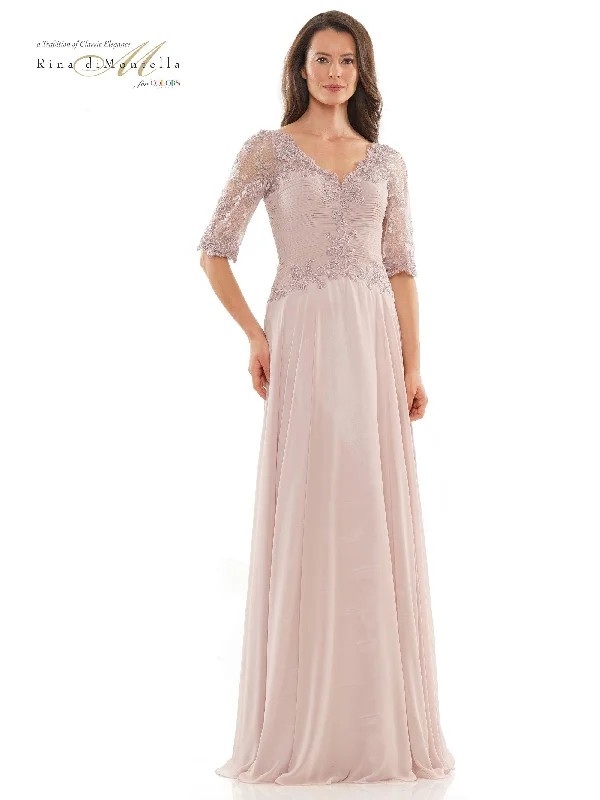 Maternity dress for work in a professional style Rina di Montella Long Mother of the Bride Gown 2760