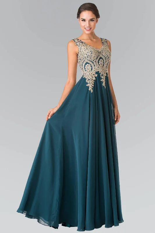 Silk wedding dresses with a smooth and luxurious feel​ Embroidered Chiffon Long Prom Dress Formal Sale