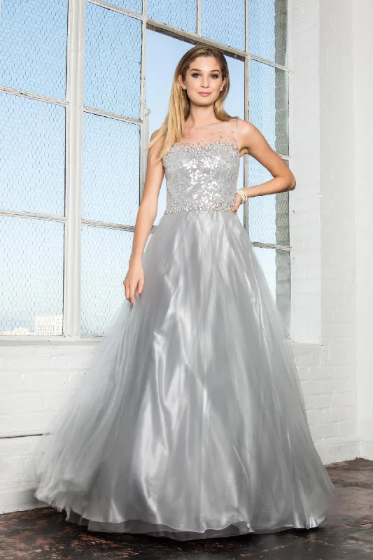 Wedding dresses with a lace - trimmed veil attachment​ Long Prom Dress Formal Evening Gown