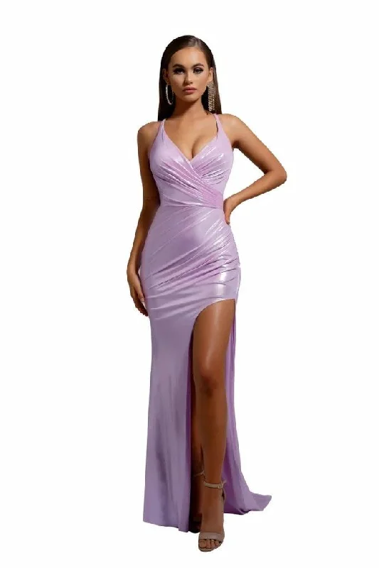 Maternity dress for a baby's first visit to the rock garden Portia And Scarlett S114 Long Formal Prom Gown