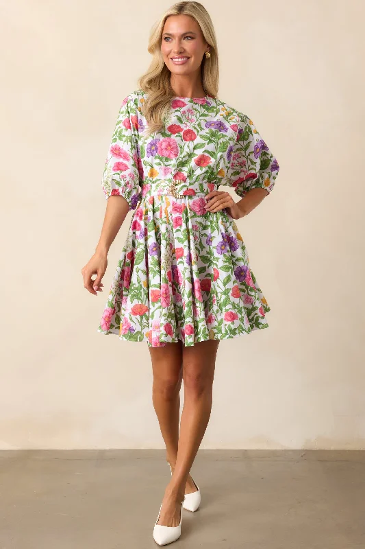 Geometric - Patterned Casual Dresses for a Modern Style​ Fallon Secret Garden Swing Dress