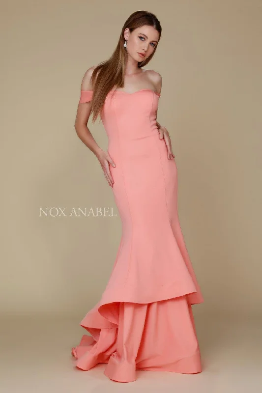 Maternity dress for a garden party Long Prom Dress Formal Evening Tiered Mermaid Gown