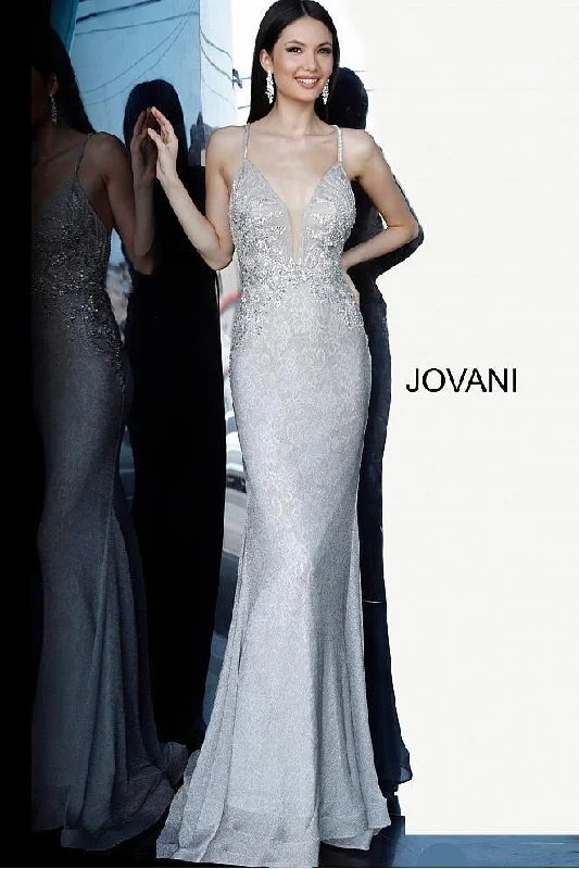 Silk wedding dresses with a smooth and luxurious feel​ Jovani 03167 Lace Long Prom Dress Sale