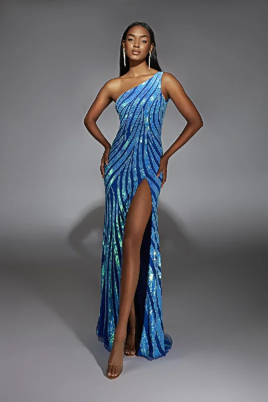 Mini dresses with asymmetric hems for a fashion - forward look Alyce Prom Dress 61877