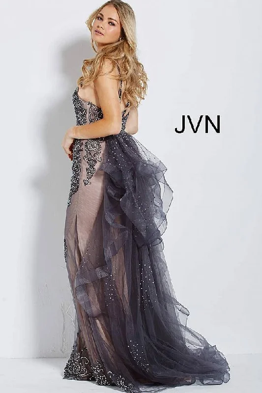 Wedding dresses with a corseted bodice for a cinched waist​ Jovani 53188 Prom Long Dress