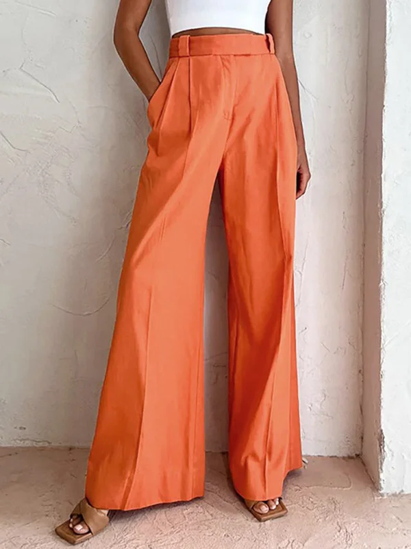 Ombre - Dyed Casual Dresses for a Gradient Effect​ Vitamin C Linen Cotton Wide Leg Pants