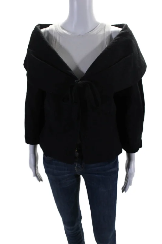 Quilted down women's coats with removable hoods for outdoor activitiesBadgley Mischka Women's Collared Long Sleeve Lined Jacket Black Quilted down women's coats with removable hoods for outdoor activitiesBadgley Mischka Women's Collared Long Sleeve Lined Jacket Black