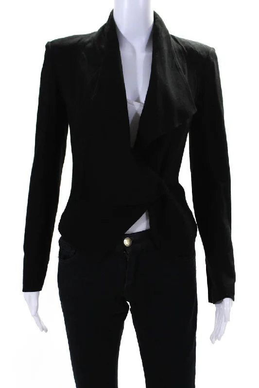 Plus size women's wool blend coats for a warm and stylish winterHelmut Lang Womens Silk Blend Cropped Button Closure Jacket Black Plus size women's wool blend coats for a warm and stylish winterHelmut Lang Womens Silk Blend Cropped Button Closure Jacket Black