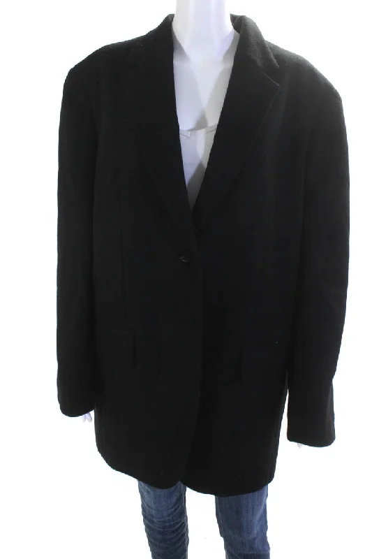 Long women's mac coats in a lightweight fabric for spring showersThe Row Womens Wool Blend V-Neck Notch Collar One Button Jacket Black Long women's mac coats in a lightweight fabric for spring showersThe Row Womens Wool Blend V-Neck Notch Collar One Button Jacket Black