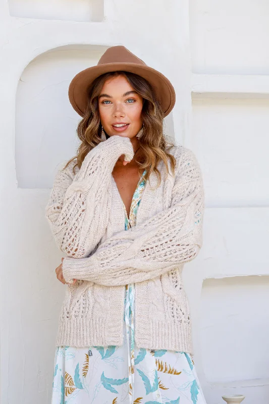 hooded women cardigan for added warmth and styleVeronica Knit Cardigan