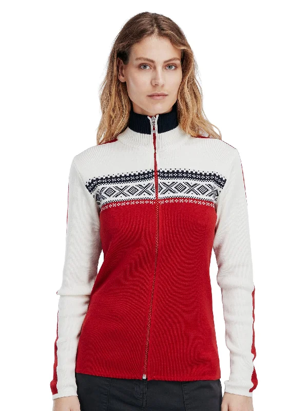 Plus Size Women's Side - Slit Sweaters in Bold SolidsDale of Norway - Dystingen Women's Jacket - Raspberry
