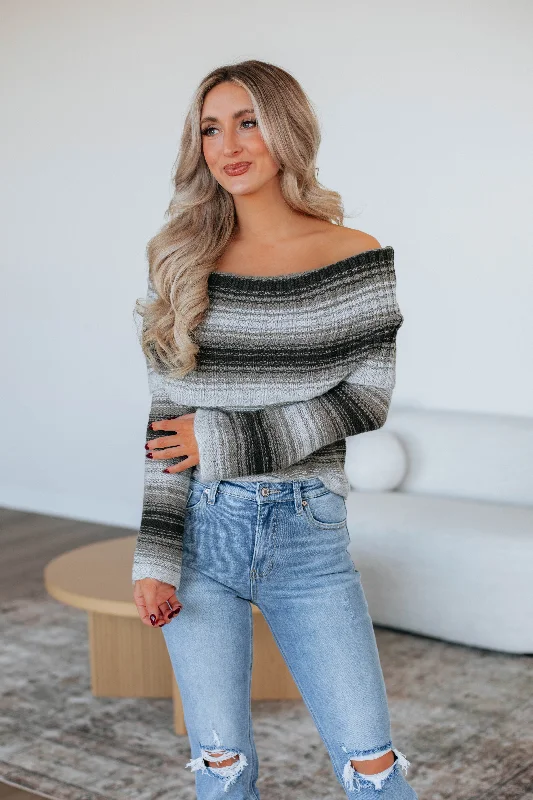 Plus Size Women's Side - Slit Sweaters in Bold SolidsDolan Off Shoulder Sweater