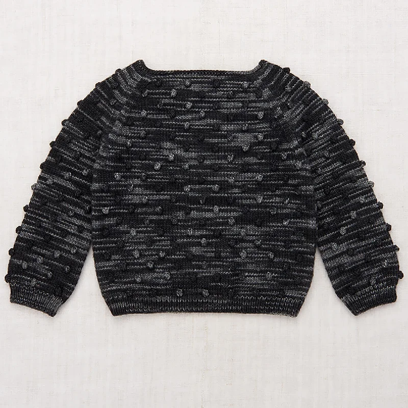Tie - Front Women's Lambswool Sweaters in Pastel HuesPopcorn Sweater in Licorice by Misha & Puff