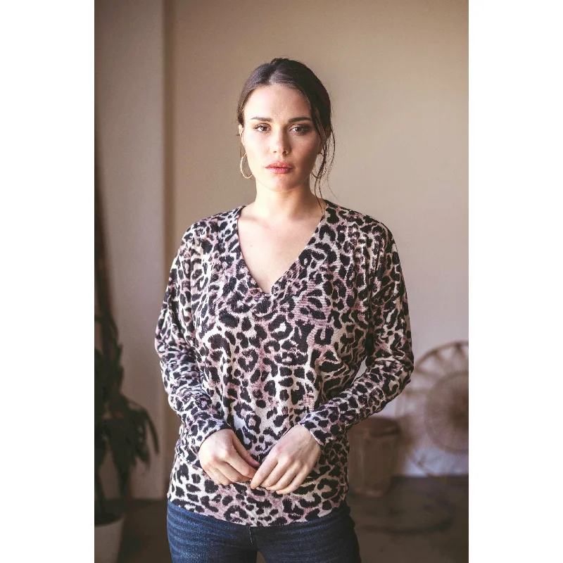 Plus Size Women's Side - Slit Sweaters in Bold SolidsV-Neck Sweater
