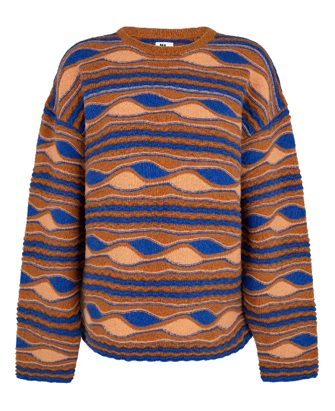 Bell - Sleeve Women's Mohair - Wool Blend SweatersWAVE SWEATER